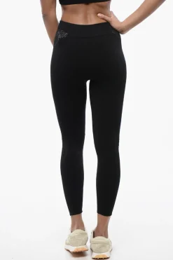 Outlet Leggings Seamless con Motivo Traforato Donna Pantaloni