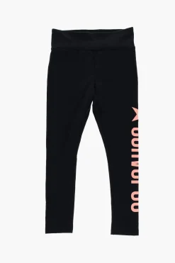 Leggings Stretch a Vita Alta con Logo Stampato a Contrasto>Converse KIDS Hot