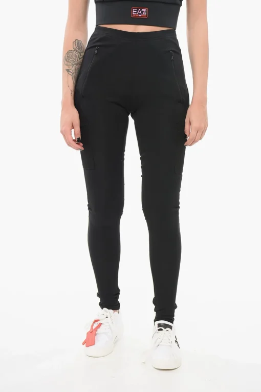 Discount Leggings Utility con Staffe Donna Pantaloni