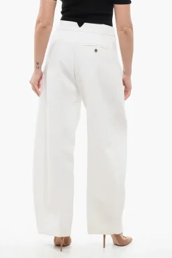 Fashion LES SCULPTURES Pantaloni OVALO a Vita Alta Donna Pantaloni