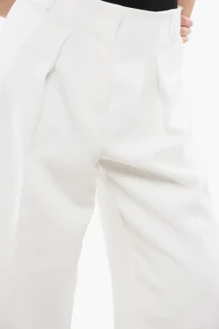 Fashion LES SCULPTURES Pantaloni OVALO a Vita Alta Donna Pantaloni