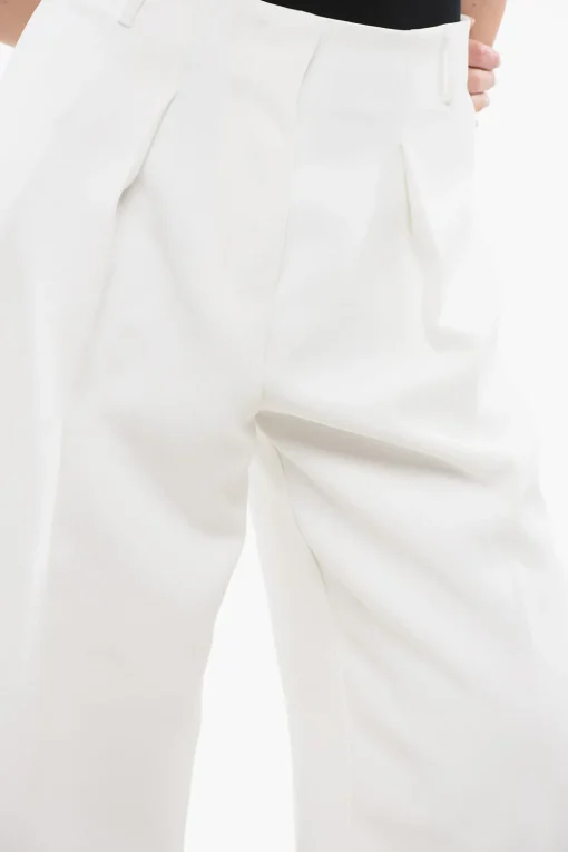 Fashion LES SCULPTURES Pantaloni OVALO a Vita Alta Donna Pantaloni