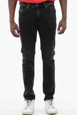 Clearance LIBRARY Jeans 2021 D-VOCS Slim Fit a Vita Media 20cm L.32 Uomo Jeans