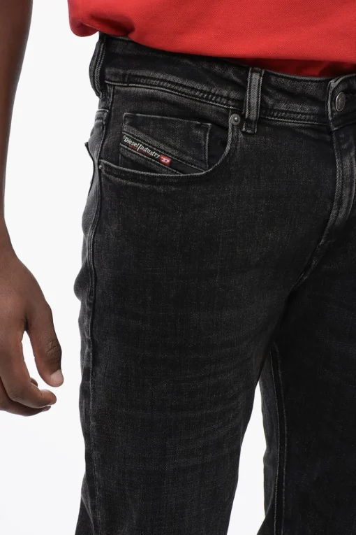 Clearance LIBRARY Jeans 2021 D-VOCS Slim Fit a Vita Media 20cm L.32 Uomo Jeans