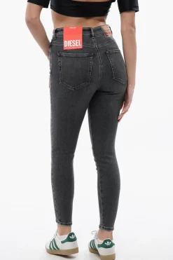 Clearance LIBRARY Jeans 1984 SLANDY Skinny Fit a Vita Alta 12cm L.30 Donna Jeans