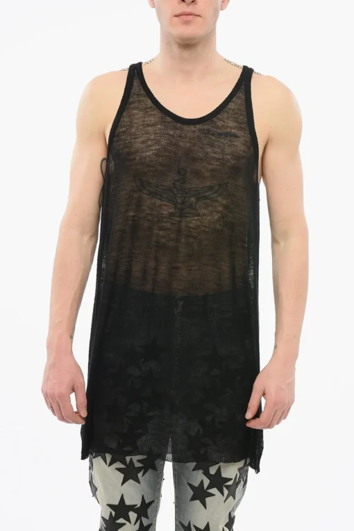 Best LIDO Tank Top in Lana See Through Uomo T-Shirt