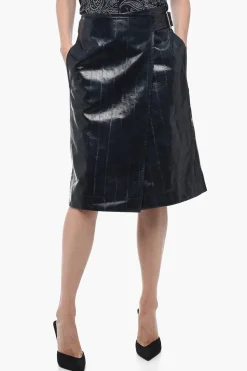 Longuette in Pelle con Cintura>Bottega Veneta Discount