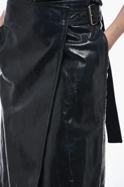 Longuette in Pelle con Cintura></noscript>Bottega Veneta Discount