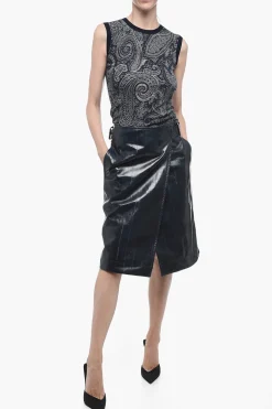 Longuette in Pelle con Cintura></noscript>Bottega Veneta Discount