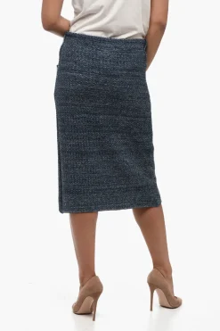 Clearance Lounguette LUCIA in Maglia con Effetto Metallizzato Donna Gonne