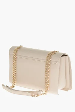 LOVE Borsa a Spalla In Ecopelle con Logo Dorato in Lettering>Moschino Clearance
