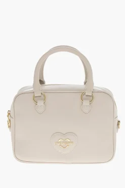 LOVE Borsa a Bauletto in Eco Pelle Saffiano con Doppio Manico>Moschino Fashion