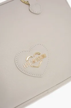 LOVE Borsa a Bauletto in Eco Pelle Saffiano con Doppio Manico></noscript>Moschino Fashion