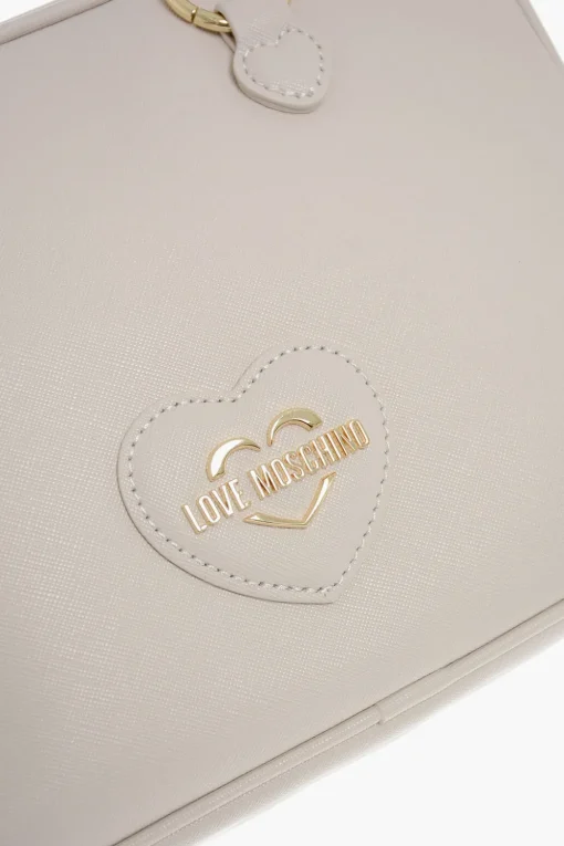 LOVE Borsa a Bauletto in Eco Pelle Saffiano con Doppio Manico>Moschino Fashion