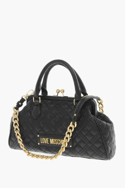 LOVE Borsa a Bauletto in Pelle Vegan Trapuntata>Moschino Best