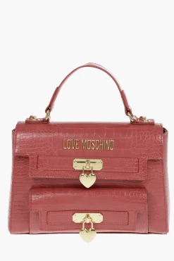 LOVE Borsa a Mano in Ecopelle Stampa Coccodrillo>Moschino Sale
