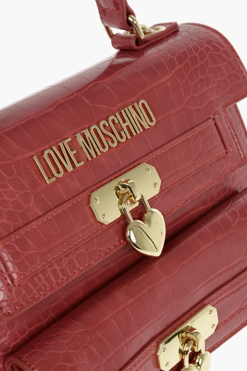 LOVE Borsa a Mano in Ecopelle Stampa Coccodrillo>Moschino Sale