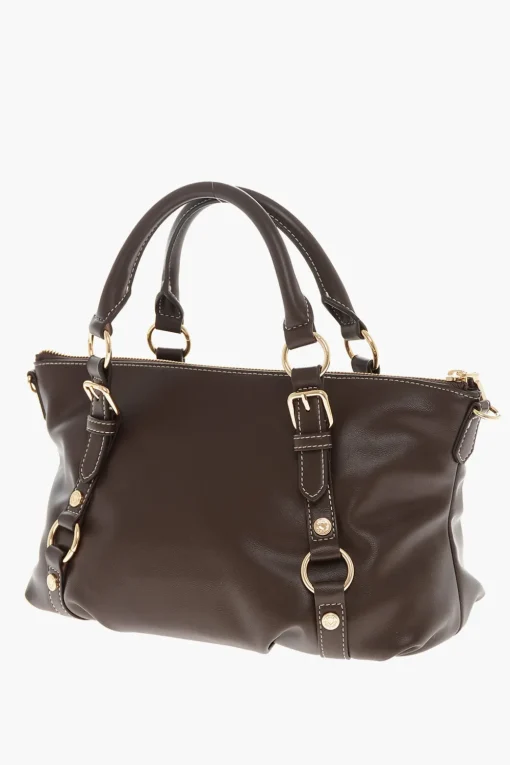LOVE Borsa a Mano in Ecopelle con Logo Dorato>Moschino Clearance