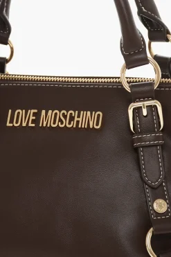 LOVE Borsa a Mano in Ecopelle con Logo Dorato></noscript>Moschino Clearance