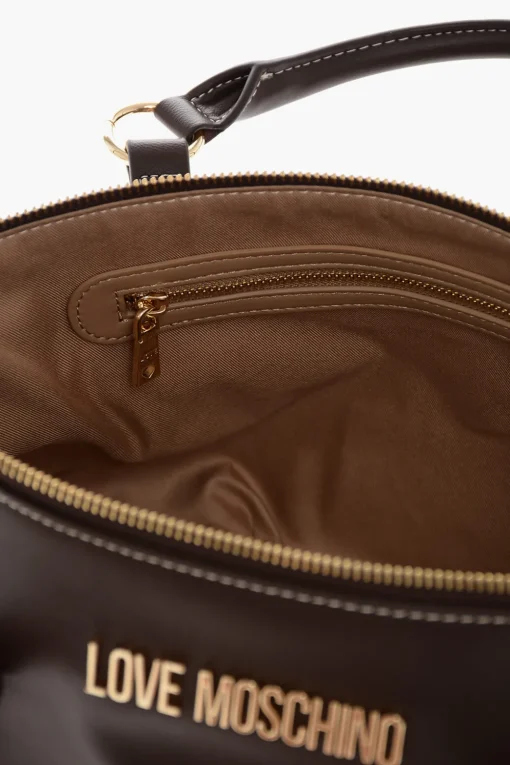 LOVE Borsa a Mano in Ecopelle con Logo Dorato>Moschino Clearance