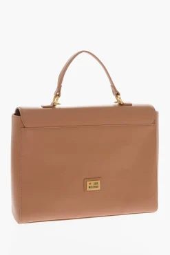 Best LOVE Borsa a Mano in Ecopelle con Tasche Frontali e Morsetto Donna Borse A Mano