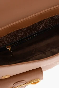 Best LOVE Borsa a Mano in Ecopelle con Tasche Frontali e Morsetto Donna Borse A Mano