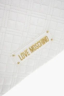 Hot LOVE Borsa a Mano in Ecopelle Trapuntata con Logo LM Donna Borse A Mano