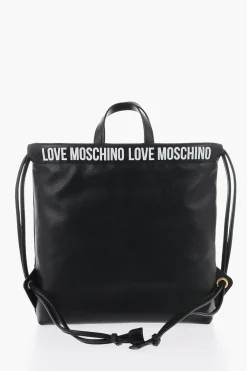 LOVE Borsa a Mano in Ecopelle con Logo Stampato>Moschino Outlet