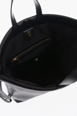 LOVE Borsa a Mano in Ecopelle con Logo Stampato></noscript>Moschino Outlet