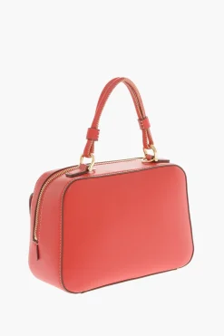 Online LOVE Borsa a Mano in Pelle Vegan con Cuciture a Vista Donna Borse A Mano