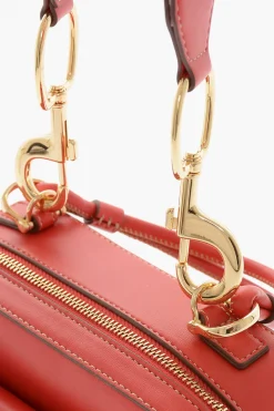 Online LOVE Borsa a Mano in Pelle Vegan con Cuciture a Vista Donna Borse A Mano