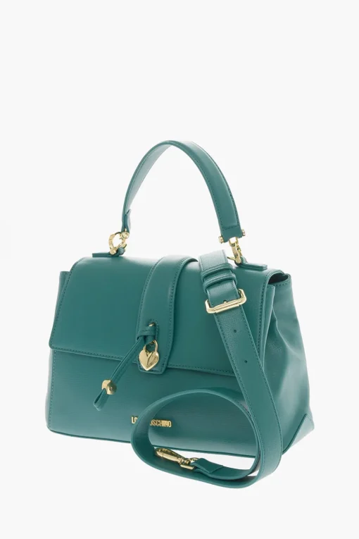 Hot LOVE Borsa a Mano in Pelle Vegan con Charm a Forma di Cuore Donna Borse A Mano