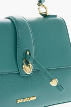 Hot LOVE Borsa a Mano in Pelle Vegan con Charm a Forma di Cuore Donna Borse A Mano