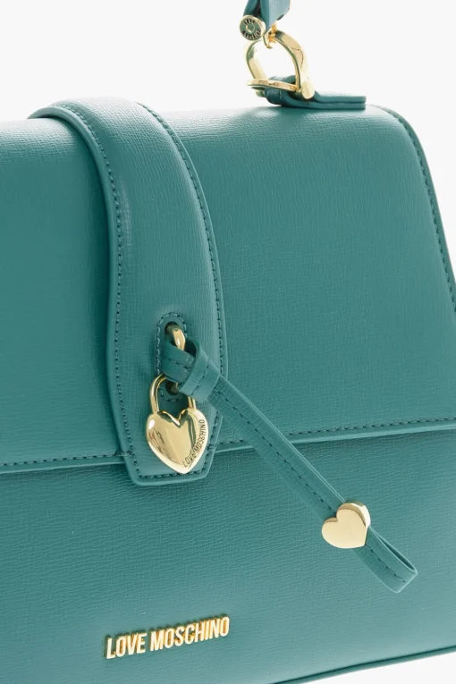 Hot LOVE Borsa a Mano in Pelle Vegan con Charm a Forma di Cuore Donna Borse A Mano