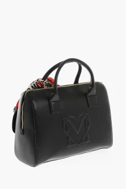 Clearance LOVE borsa a mano SIMPLE HOOP in ecopelle con foulard logato Donna Borse A Spalla|Borse A Mano