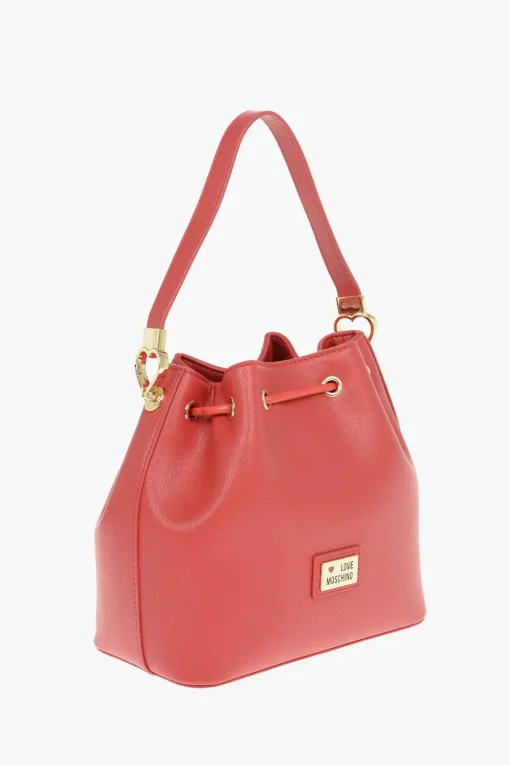 Online LOVE Borsa a Secchiello con Corda Intrecciata Donna Borse A Spalla