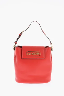 LOVE Borsa a Secchiello in Ecopelle Martallata con Chiusura Magnetica>Moschino Clearance