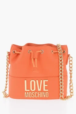 Love Borsa a Secchiello in Ecopelle Martellata con Tracolla a Catena>Moschino Best