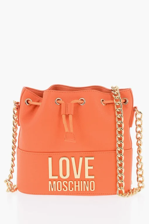 Love Borsa a Secchiello in Ecopelle Martellata con Tracolla a Catena>Moschino Best