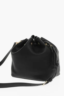LOVE Borsa a Secchiello in Ecopelle con Maxi Logo Dorato>Moschino Hot