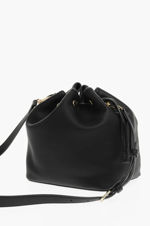 LOVE Borsa a Secchiello in Ecopelle con Maxi Logo Dorato>Moschino Hot