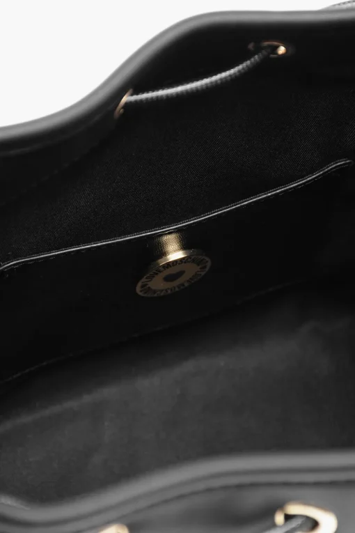 LOVE Borsa a Secchiello in Ecopelle con Maxi Logo Dorato>Moschino Hot