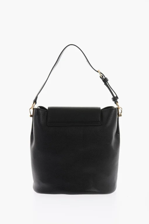 LOVE Borsa a Secchiello in Ecopelle Martellata con Logo in Rilievo>Moschino New