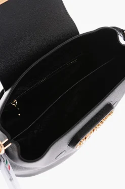 LOVE Borsa a Secchiello in Ecopelle Martellata con Logo in Rilievo></noscript>Moschino New