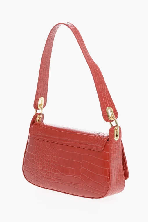 LOVE Borsa a Spalla in Ecopelle Effetto Coccodrillo>Moschino Discount