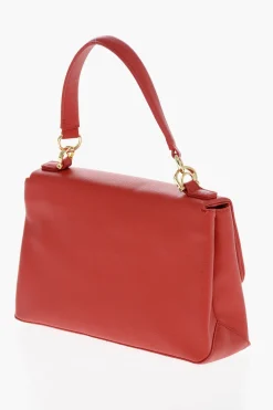LOVE Borsa a Spalla in Ecopelle con Logo Dorato>Moschino Online