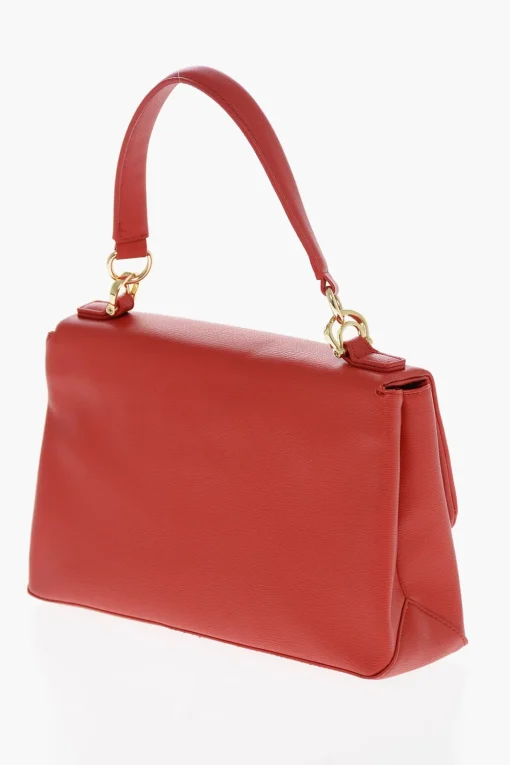 LOVE Borsa a Spalla in Ecopelle con Logo Dorato>Moschino Online