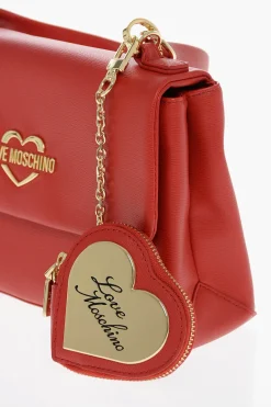 LOVE Borsa a Spalla in Ecopelle con Logo Dorato></noscript>Moschino Online