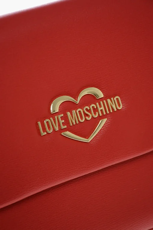 LOVE Borsa a Spalla in Ecopelle con Logo Dorato>Moschino Online