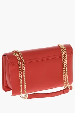 LOVE Borsa a Spalla in Ecopelle con Maxi Logo Dorato>Moschino Outlet